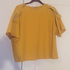 Zara yellow top